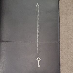 Silver Key Pendant Necklace